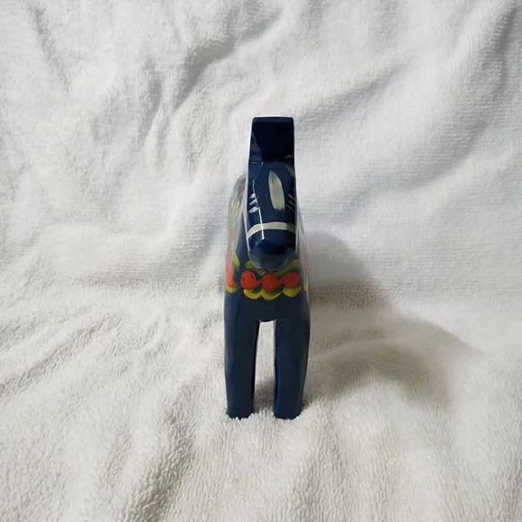 Blue Dala Horse 5" - Picture 2 of 6